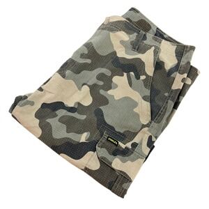 STANLEY Cargo Shorts Mens 38 Camouflage Ripstop Utility Workwear